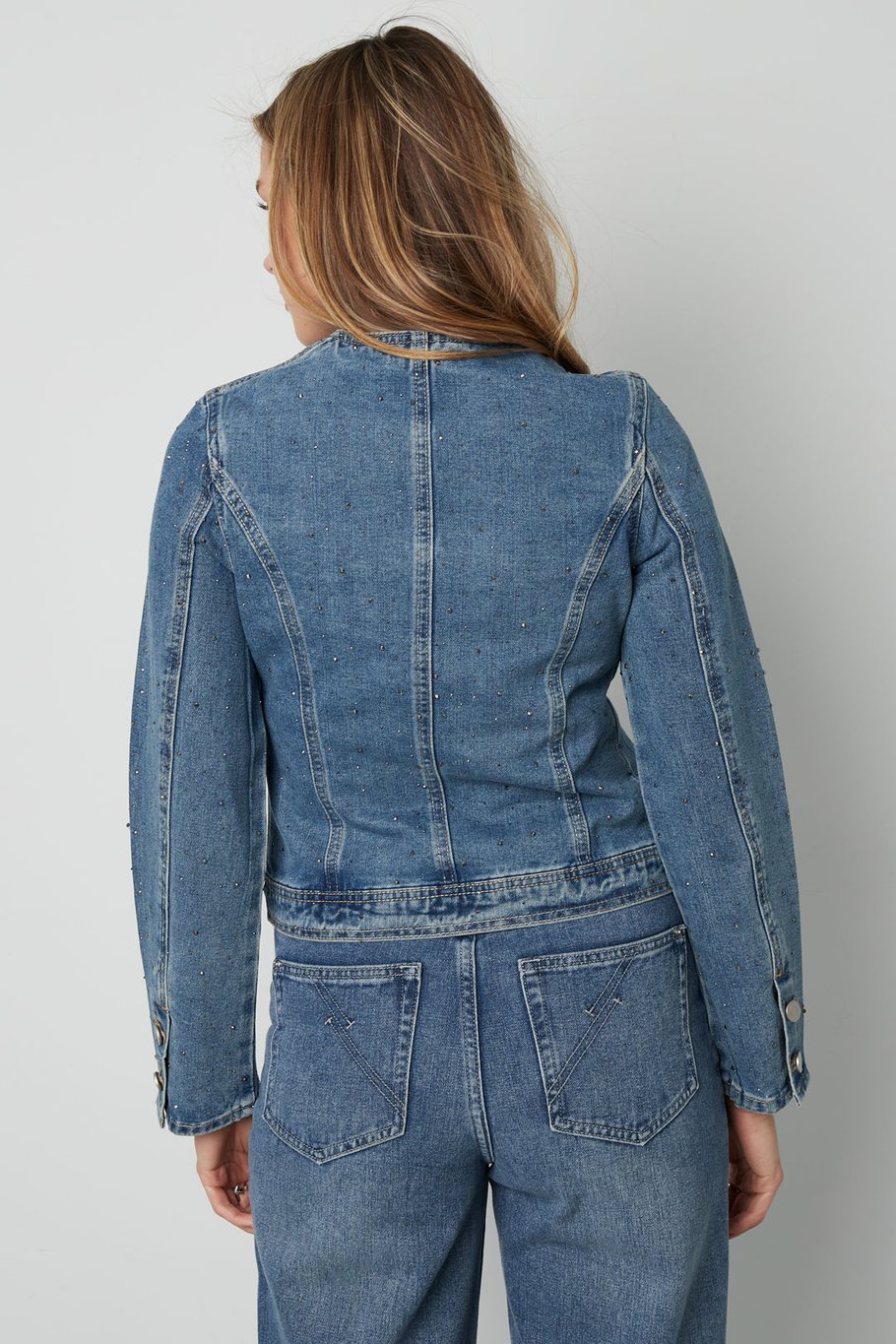 Jeansjacke - Blau Bild6